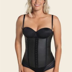 Leonisa Latex Waist Trainer Vest with Extra-Firm Compression M